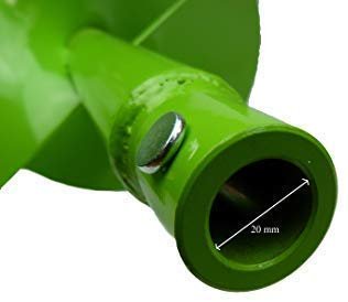 WERHE Doppelwendel Erdbohrer Ø120mm 80cm – Pfahlbohrer mit SDS Plus Adapter – Robust & Präzise - Image 7