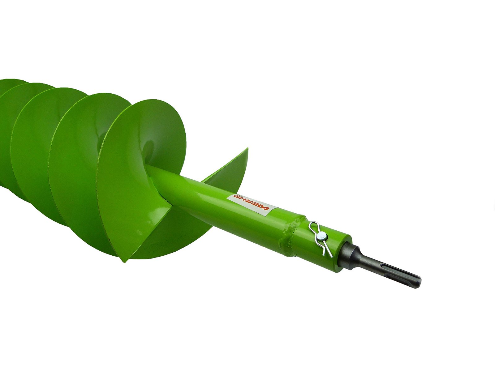 WERHE Erdbohrer-Set Ø40mm, 80cm lang mit SDS Plus Adapter – Mit normaler SDS Plus Bohrmaschine nutzbar, ideal für Zaunbau und Garten - Image 8