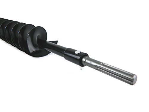 WERKON SDS Max Adapter für Erdbohrer – verbindet Bohrmaschinen mit SDS Max Aufnahme und Erdbohrern (40-200 mm) – Stabil aus Stahl, 140 mm Länge - Image 4